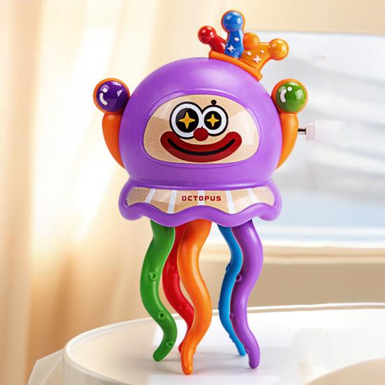 Детская заводная танцующая игрушка осьминог, развивающая заводная пружинная игрушка осьминог, интерактивная ползающая мультяшная игрушка осьминог для малышей, мальчиков и девочек