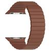 Bracelet Montre - MY-MONTRE - Apple Style - Cuir Veau Marron - Boucle Magnétique - Compatible 42/44/45/49mm
