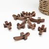 Wooden Crucifix Comfort Holding Cross Pocket Small Size Handheld Christian Prayer Cross Stress Relief Encouragement Gift