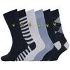 Lyle & Scott Mens Mixed Dress Socks (Pack of 6)