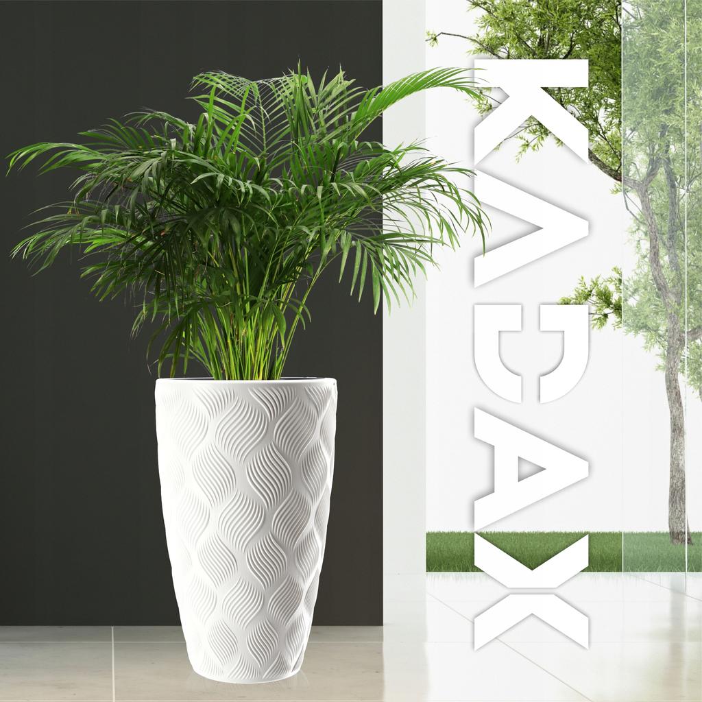 KADAX Кашпо с вкладышем Цветочный горшок Садовый Белый 48,5см