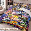 Custom Name Text 3Pcs Bedding Set Dragon Ball Duvet Cover And Two Pillowcases