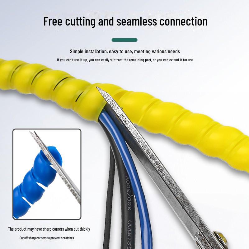 Прочный спиральный защитный рукав для кабелей, масляных и водопроводных труб высокого давления