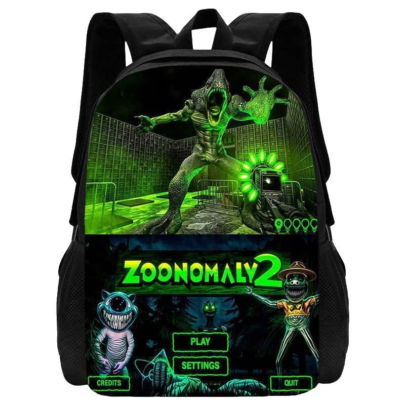 Cute Zoonomaly School Backpack With Fun Prints For Boys And Girls 15 Inch