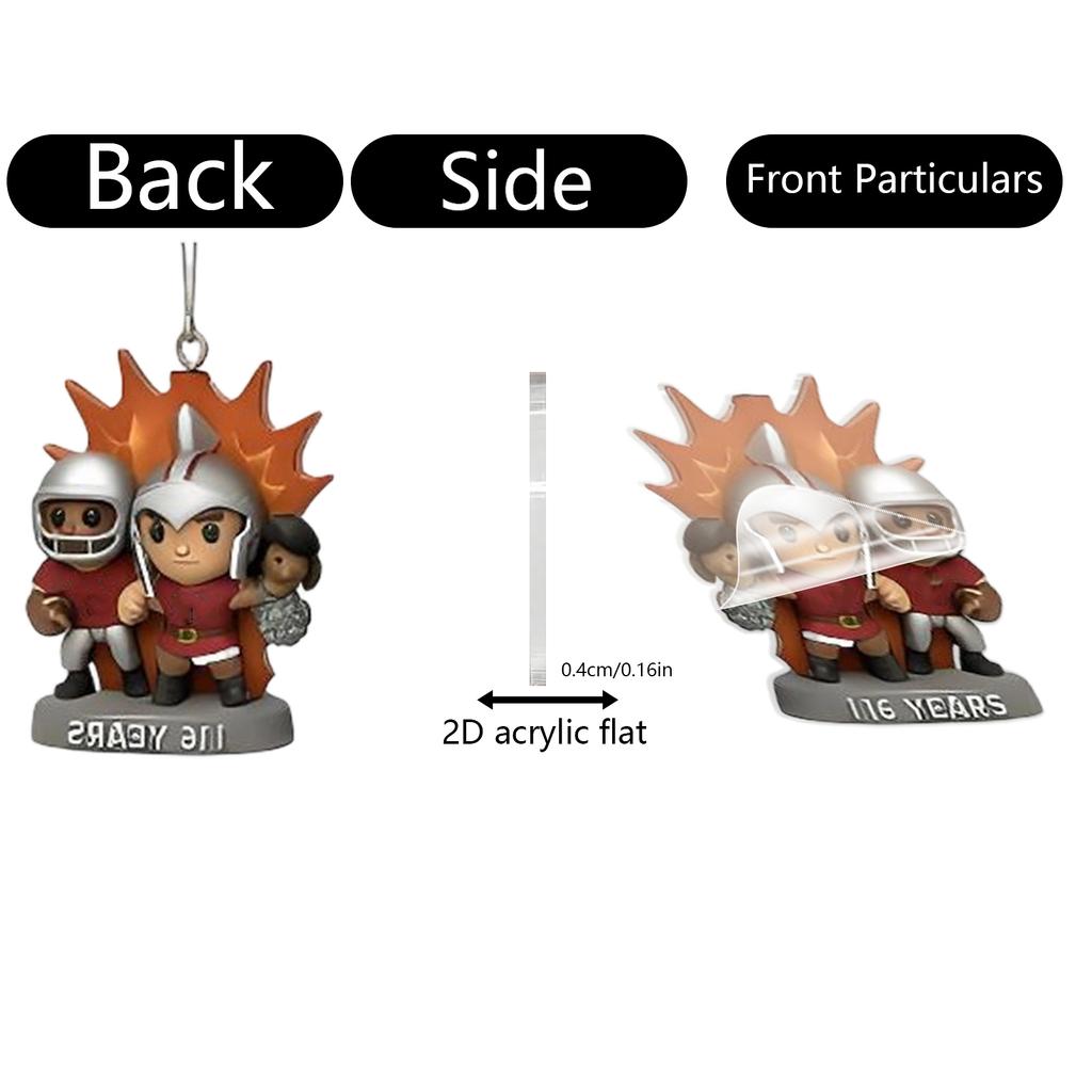 2D Plane Box 24 Double-sided Printing Pendant Countdown Calendar 24-day Christmas Advent Calendar Acrylic Plane Pendant Blindbox