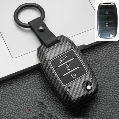 Карбоновый чехол Autosleutel Sleutelhanger Shell для Kia KX5 KX7 Rio 3 Sportage Ql Ceed Sorento Cerato K3 K4 K5 Cross Carens