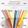 FISDDIS A5 Melamine Food-Grade Chopsticks, 10 Pairs