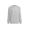 Adidas 3-Stripes Crew Sweatshirt Soft Comfortable Sports Casual Hoodie Unisex Sweatshirt Medium-Heather-Gray JI6642