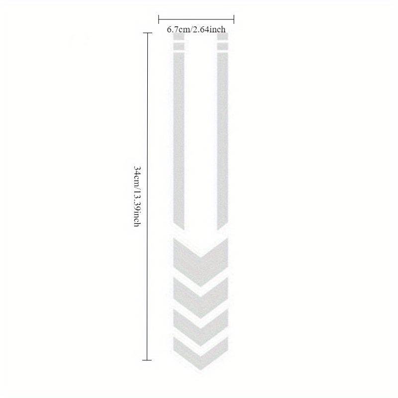 Светоотражающие наклейки в виде стрелок высокой видимости на крыло мотоцикла, многоцветные шевронные наклейки безопасности для электровелосипедов, прочные, устойчивые к погодным условиям