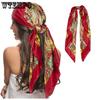 Spring and Autumn Winter Square Scarf Silk Scarf Women's Versatile Decoration Scarf Thin Scarf Cotton Scarf