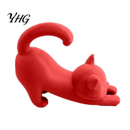 Cat Shaped Thermometer Holder 3D Printed Veterinary Holder, Dog Digital Stand Stand, Electronic Pet for Desk Decoration Clinic Ornament