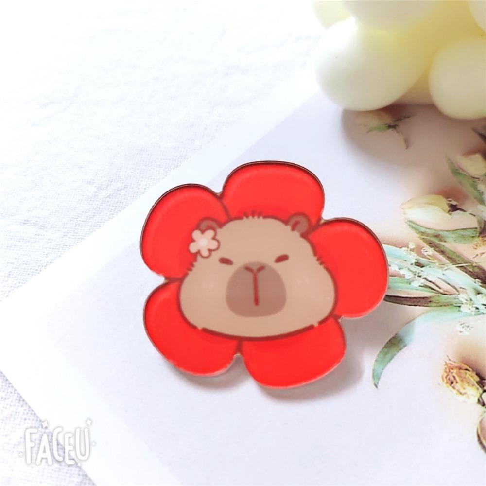 New Capybara Acrylic Badge Animals Cute Bag Pin Fashion Capybara Brooch