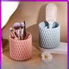 Вращающийся на 360 градусов стакан для кистей для макияжа, коробка для хранения кистей, держатель для помад, карандашей для бровей, кистей для теней, пылезащитный держатель для ручек