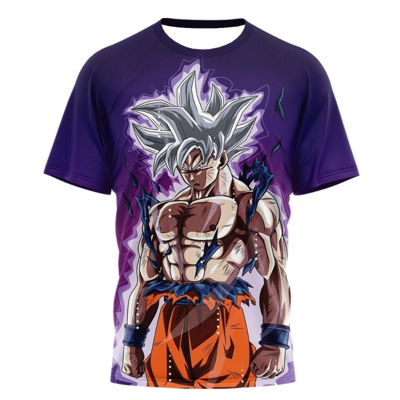 Летняя мода 2026 Новая Dragon Ball Сунь Укун 3D-печать Быстросохнущая Дышащая Мужская Повседневная Спортивная