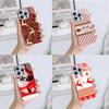 Ae112 Merry Christmas Art Electroplated Glass Phone Cases for Samsung S24 FE S25 Ultra iPhone 16 Pro Xiaomi Redmi OPPO Lens Full Protection Back Cover