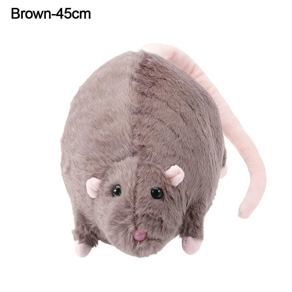 Plush Flower Branch Rat Doll Cartoon Animal Figure Cute Mouse Doll Kids Gift Birthday