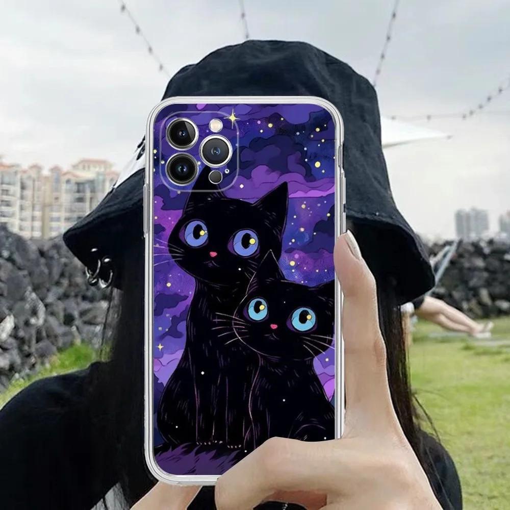 Чехол для мобильного телефона iPhone15 Mini, чехол для мобильного телефона Star Cat, окрашенный, устойчивый к падениям, для мобильного телефона, устойчивого к падениям.