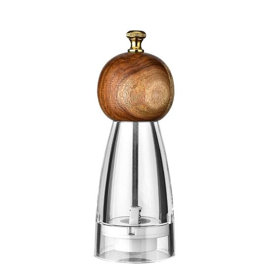 Pepper Grinder Transparent Thickness Adjustable 6/8 Inches Handheld Manual Spice Masher Salt Shaker Kitchen Gadget