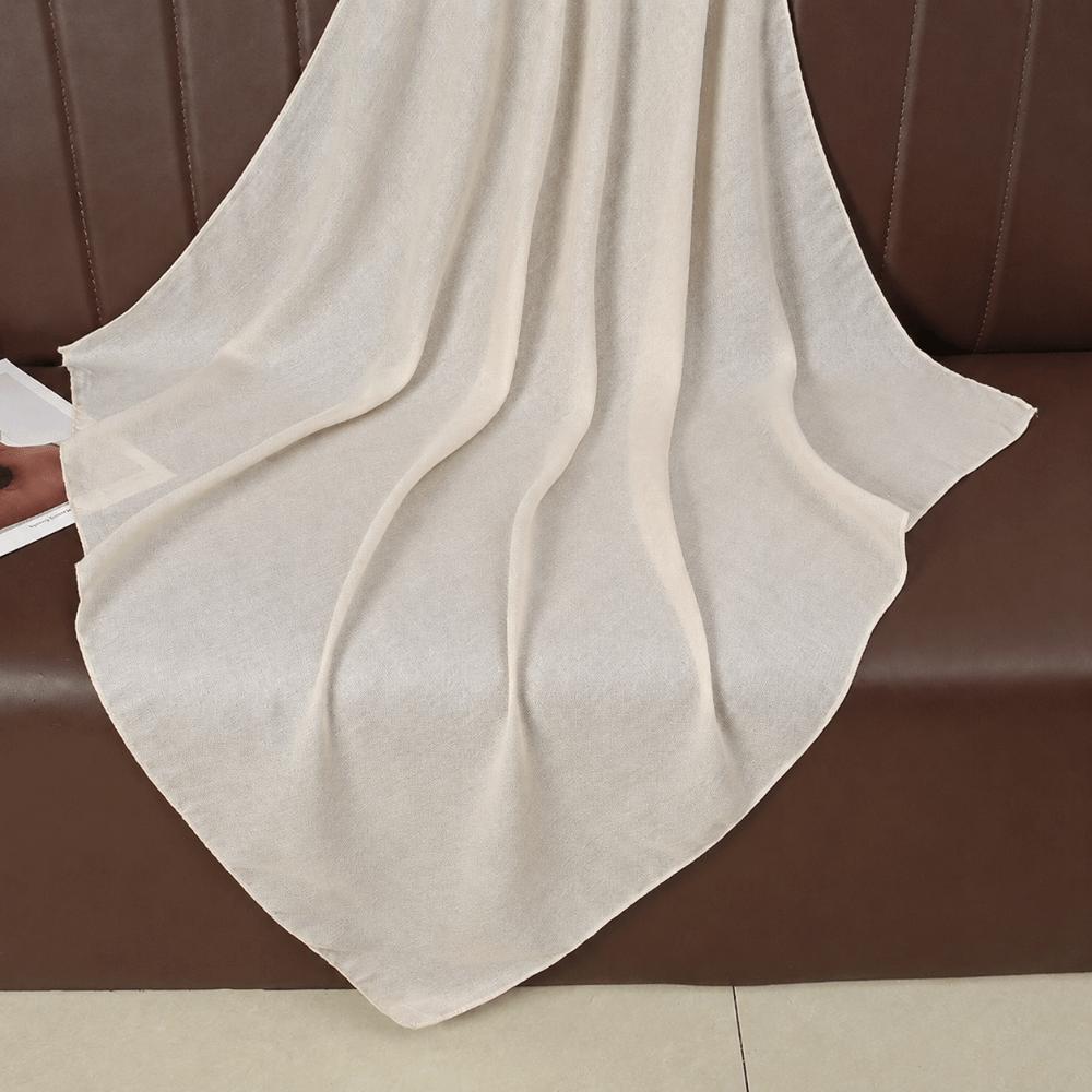 90x90cm Square Scarves Soft Female's Hijabs Fashion Cotton Linen Headscarf Bag Accessories