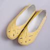 35-46 Large Size Summer Women's Shoes Hollowed Out Shoes Le Fu Shoes Cowhide Bottom Women's Shoes Mother Shoes