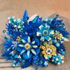 917PCS Ideas Simulation Building Blocks Flower Bouquet Girls Home Decoration Assembly DIY Building Blocks Toy Christmas