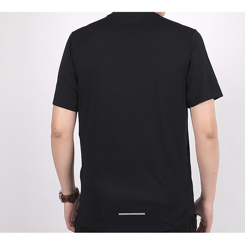 Nike Dri-fit Miler Future Fast Mesh Quick Dry Reflective Element Short Sleeve Black Men's CJ6484-010