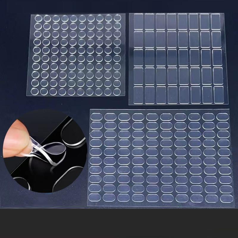 Double Sided Gel Glue Pad Adhesive Dots Fastener Strong Oval Self Adhesive Tape DIY Action Figures Carpet Poster Fixing Tape Pad