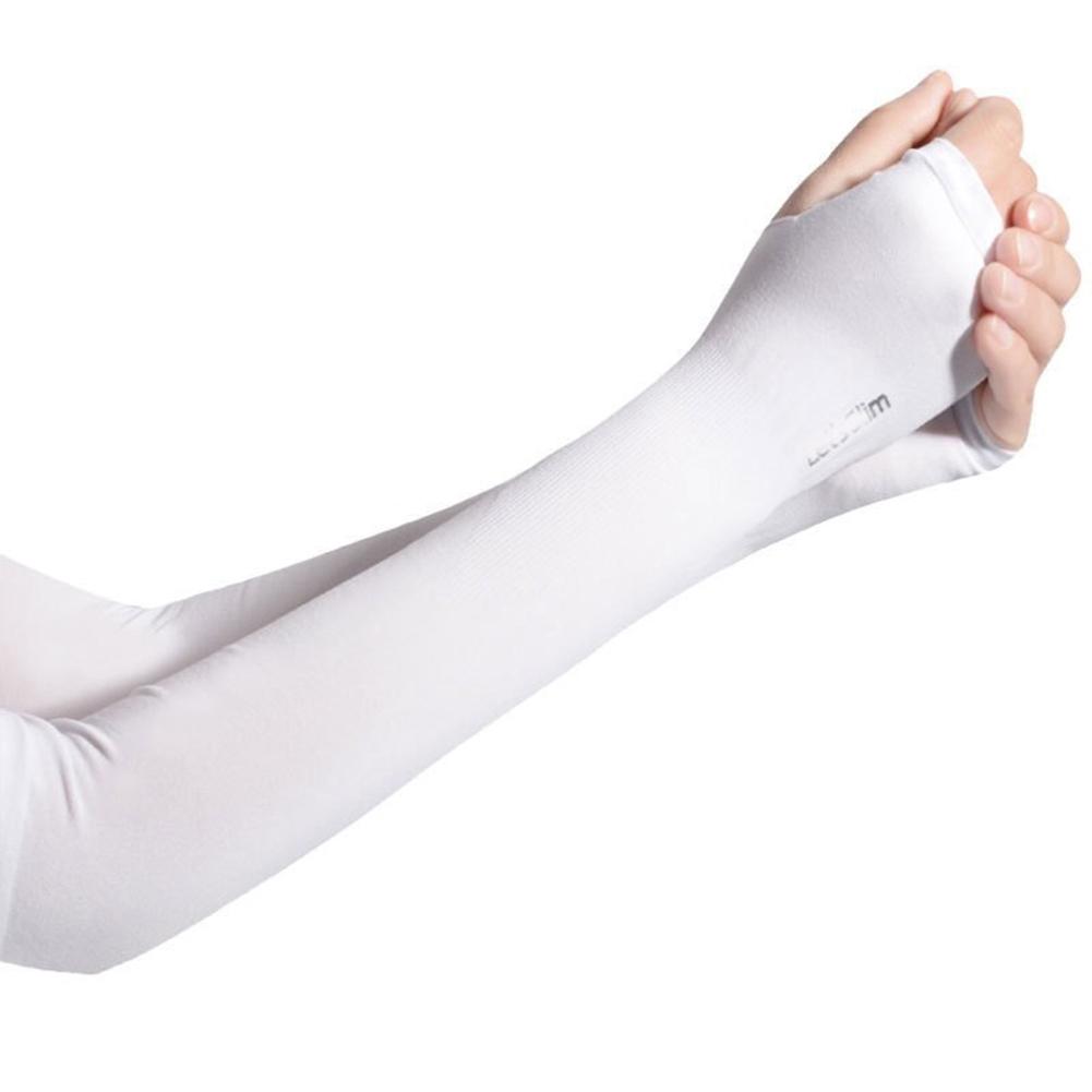 1 Pair Ice Silk Cooling Arm Sleeves Summer Sun Protective Outdoor Cycling Running Fishing Driving Arm Covers