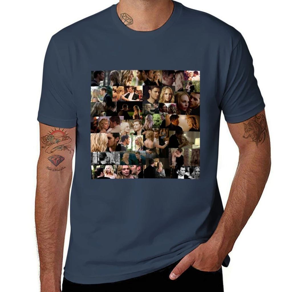 Klaroline Tshirt Casual Simple Design Short Sleeve Shirt