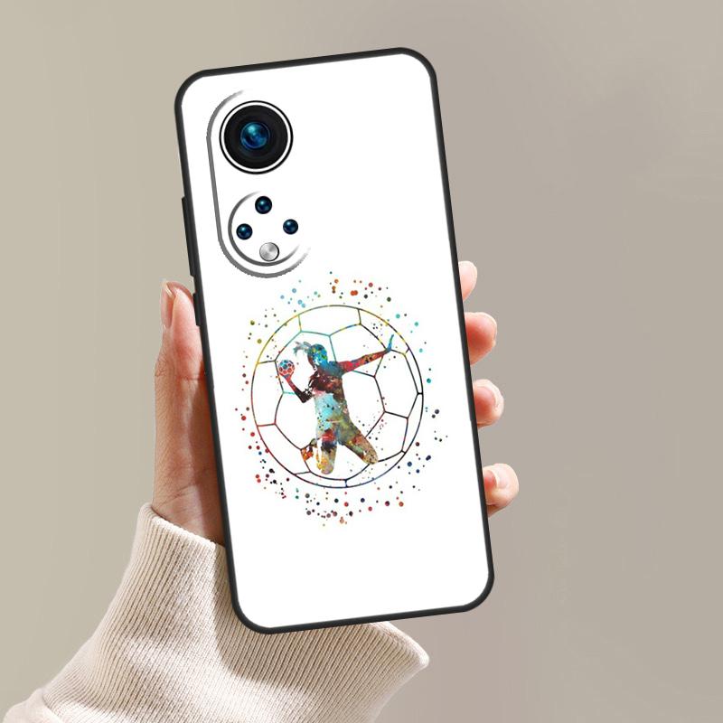Чехол для телефона Honor Magic 8 7 6 5 Pro 400 200 50 70 90 Lite X8c X8b X9a X9b X9c X9d Win RT с изображением Гандбола Гандболиста