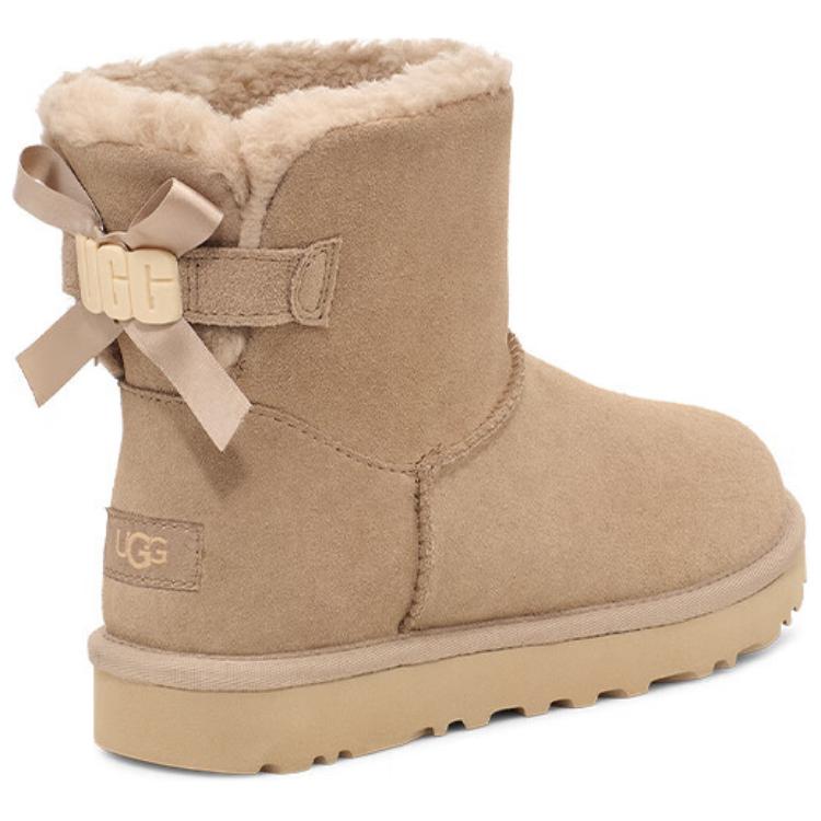 UGG Модные простые короткие зимние сапоги женские сапоги песочного цвета 1153611-DUNE