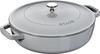 Pan Gray Two Hand Cast Enamel Pot Shallow Sukiyaki Compatible with IH Japanese Braiser "Braiser Sauté 24cm" [Authorized Product] 40511-471