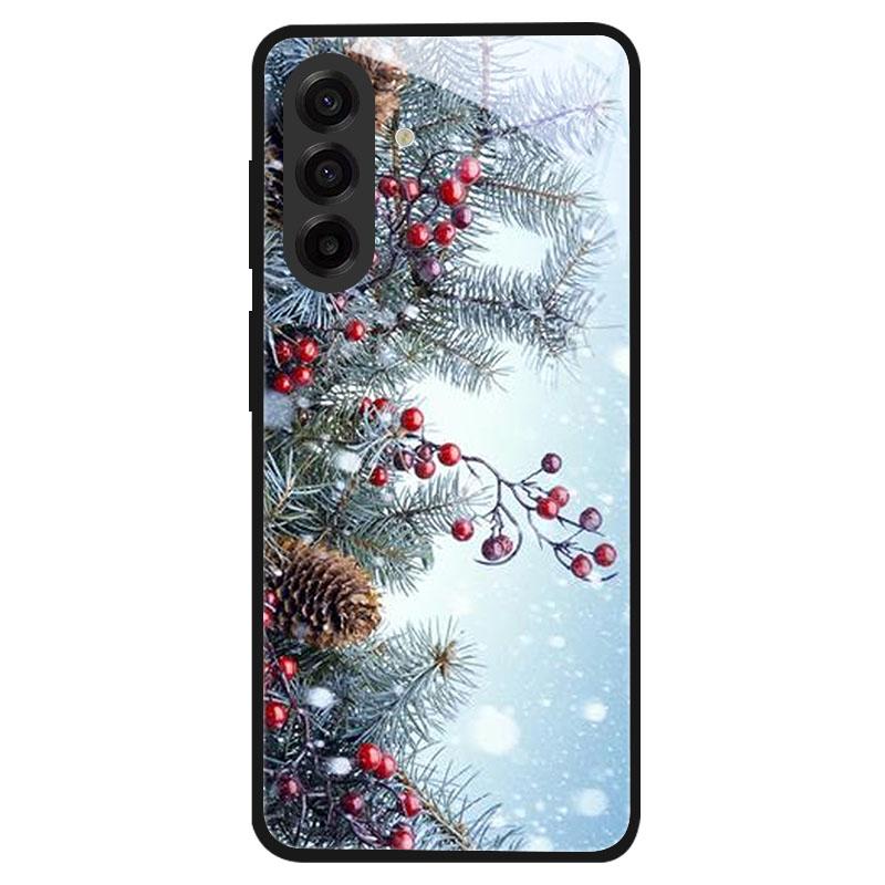 Закаленное стекло в рождественском стиле для Samsung Galaxy S24 S22 S21 S23 S25 Ultra Fe Ударопрочный чехол S25FE S25 Edge Shell Coque