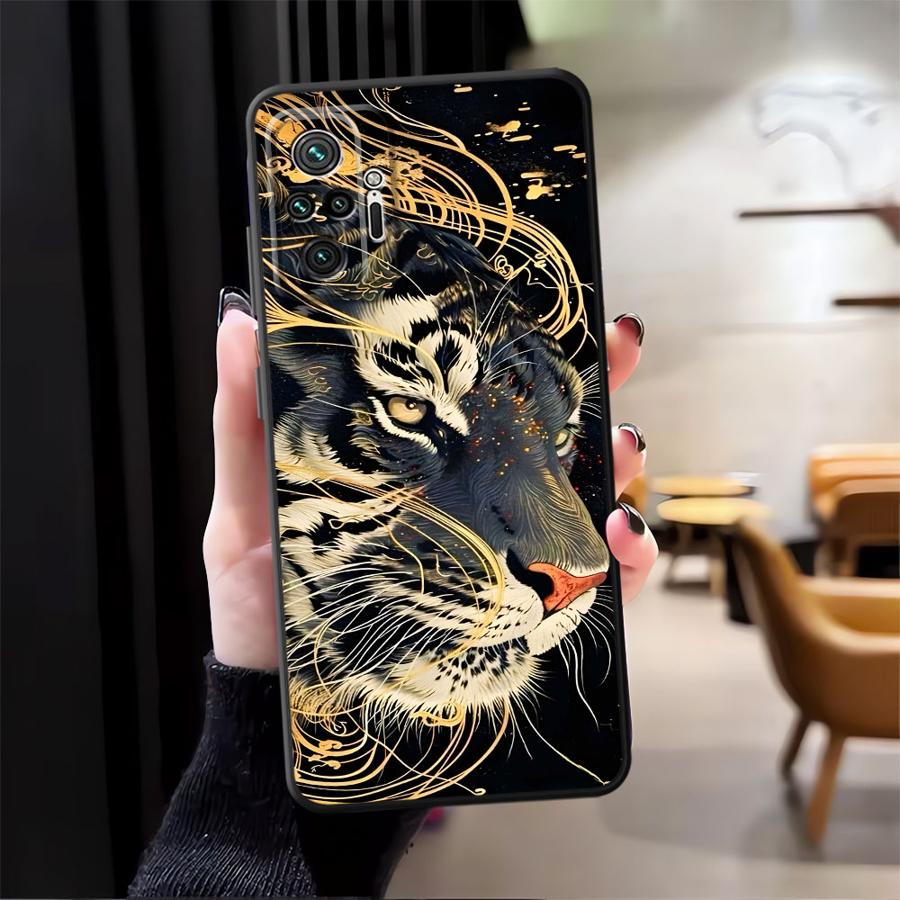 Case for Xiaomi Redmi Note 14 12C 13C A1 A2 A3 12S 12 11 Pro 11S 14C A4 A5 13 Pro Plus 10 K40 K80 9 8 7 Phone Cover Trendy Tiger