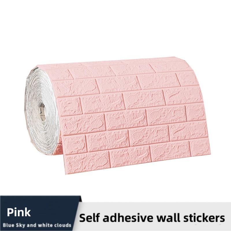 70 см x 1 м 3D мягкие пенопластовые обои в виде кирпича, наклейка в рулоне, сделай сам, самоклеящаяся бумага для гостиной, дома, кухни, ванной комнаты, декоративная настенная бумага