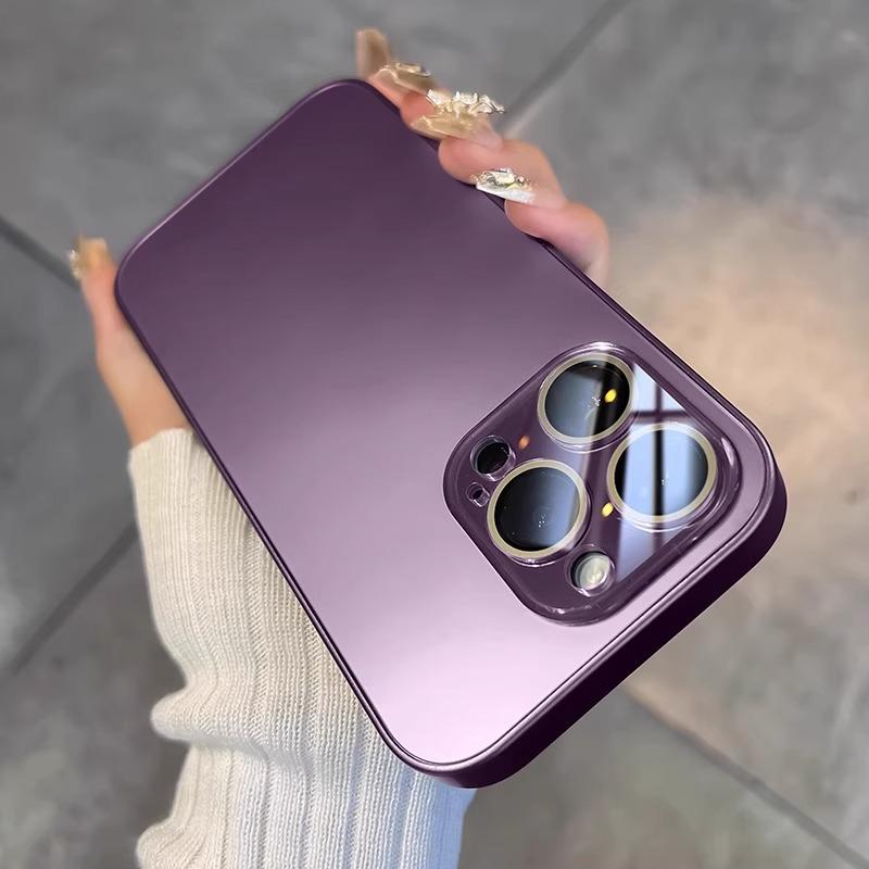 Applicable To IPhone16promax Mobile Phone Case New AG Matte Apple 14 Comes with Lens Film Anti Fall Protection Case