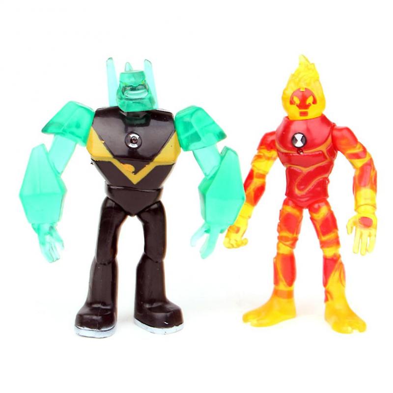 9-Piece Ben 10 LED Action Figure Set Children's Toy Gift Desktop Decoration