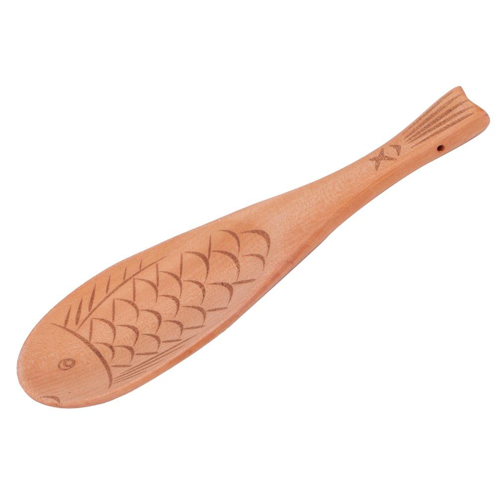 Wooden Rice Spoon Smooth Cooking Spoon Exquisite Food Ladle Dining Time