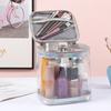 Handheld Transparent Pvc Makeup Bag, Simple And Large Capacity Toiletry Bag, Business Travel Toiletry And Cosmetics Storage Bag