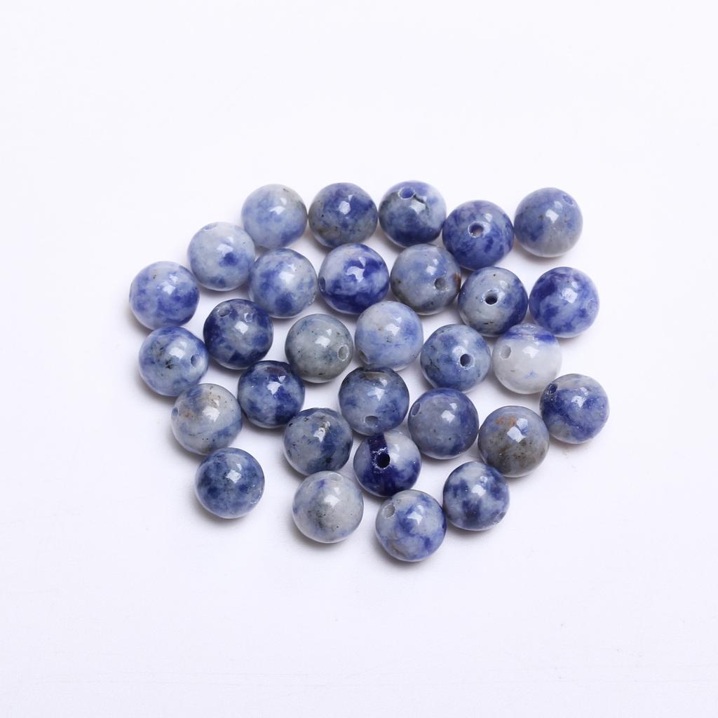 Креативные аксессуары из бисера, модный браслет, ожерелье, аксессуары, круглые бусины из натурального камня, 40-15 шт., ручная работа, сделай сам, 4, 6, 8, 10, 12 мм, для изготовления ювелирных изделий