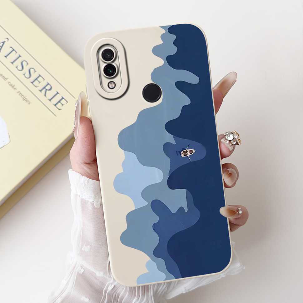 For Xiaomi Redmi Note 7 6.3" Casing Cute Cartoon Shockproof Back Cover For Redmi Note 7 note7 Flower Soft Silicone Phone Cases