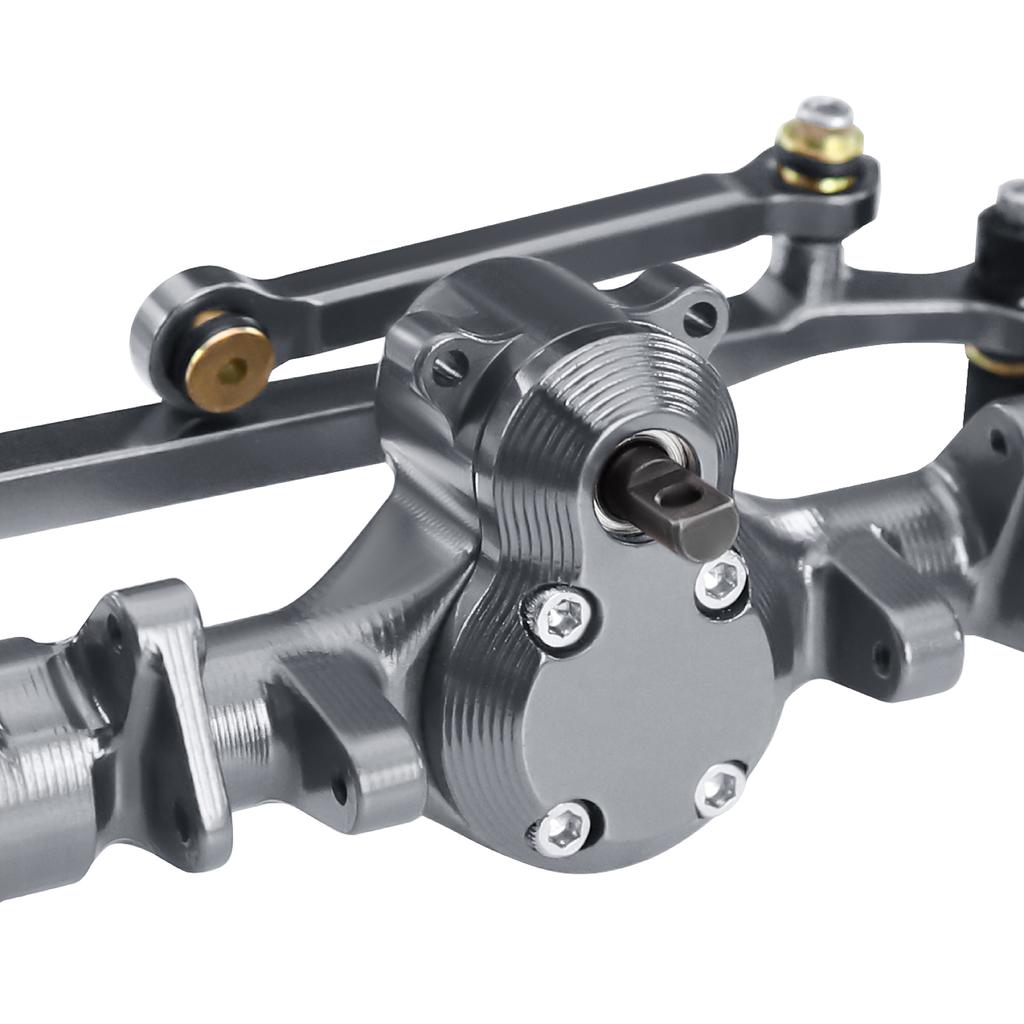 Aluminum Planet Axles Lsokinetic 3-Section CVD Brass Steering Knuckles Max.52° for 1/24 Axial SCX24 C10 JLU Gladiator Bronco
