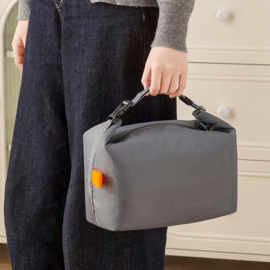 Сумка для ланч-бокса с застежкой-молнией, большая вместимость, водонепроницаемая, легко моется, легкая, портативная, изоляционная сумка для бенто