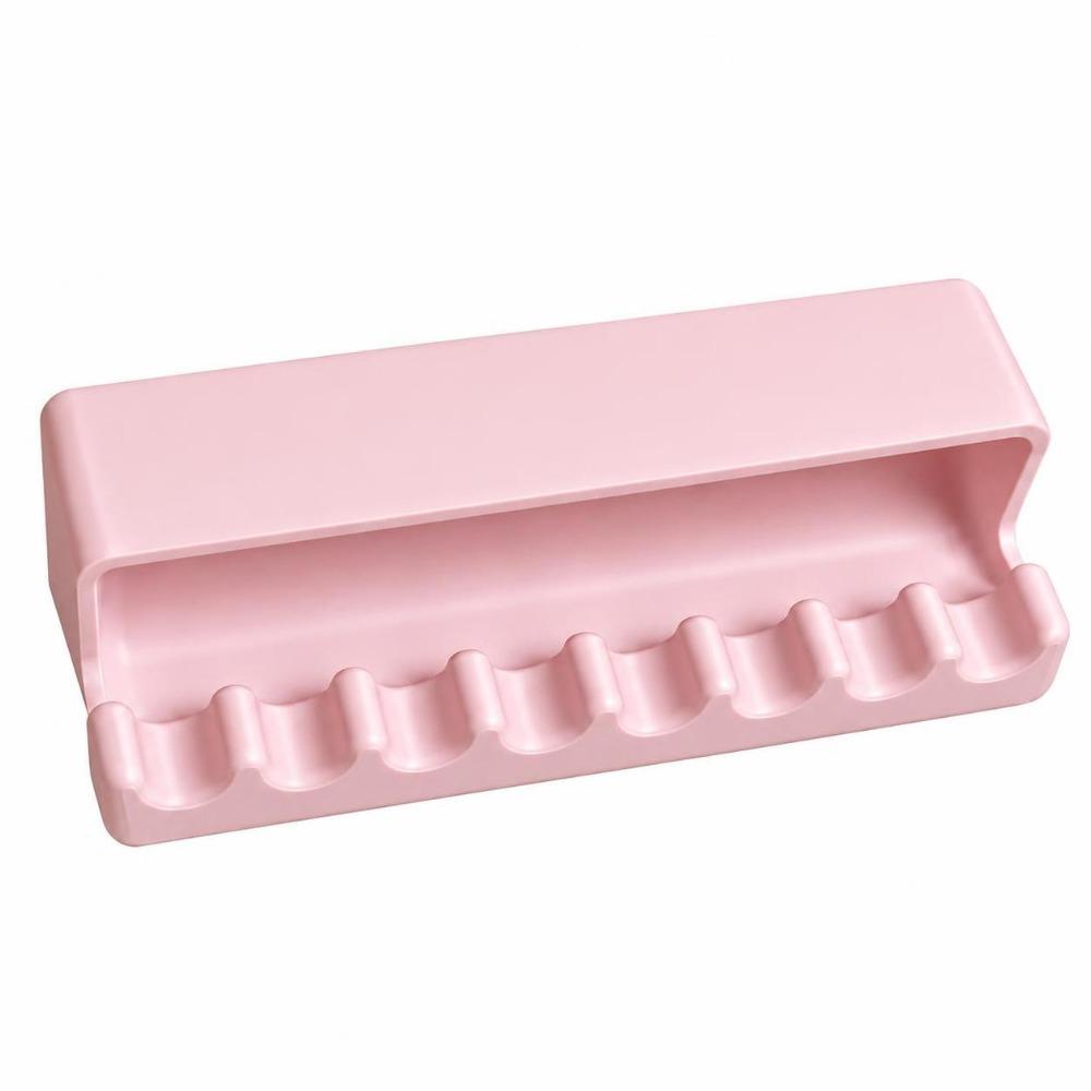 Plastic Nail Brush Stand 8-Slot Manicure Brush Organizer Nail Brush Holder Nail Technician