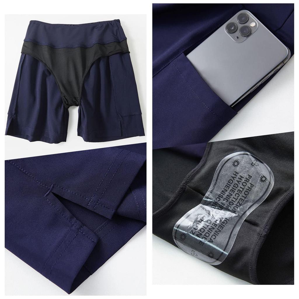 Женские быстросохнущие шорты для бега с карманами — стильные, свободные, эластичные, повседневная пляжная одежда.