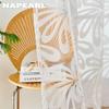 1 шт. NAPEARL 10% затемняющий тюль простая и универсальная европейская жаккардовая прозрачная занавеска для кухни, гостиной, спальни, балкона, окна, домашнего декора