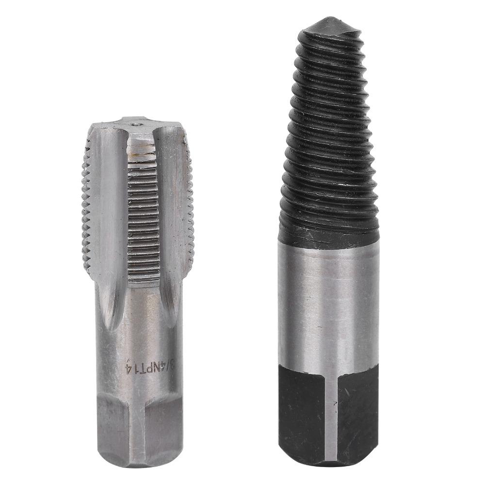 2pcs Steel Material Broken Bolt Extractor 3/4 Inch Size Pipe Extractor Tool Water Pipe Repair