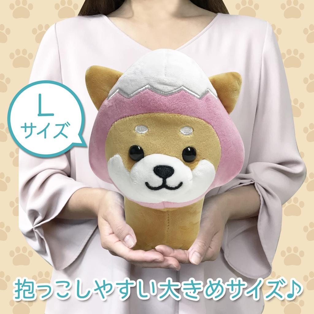 Подушка-талисман для путешествий Mameshiba, милая, мягкая и пушистая собака, сиба-ину, Mameshiba Healing (Монтана. Версия Фудзи РозовыйБольшой)