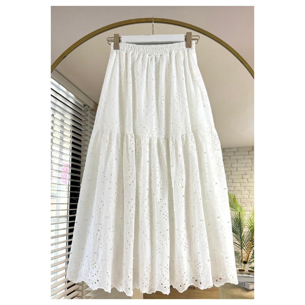 Copy - Scallop Long Summer Skirt