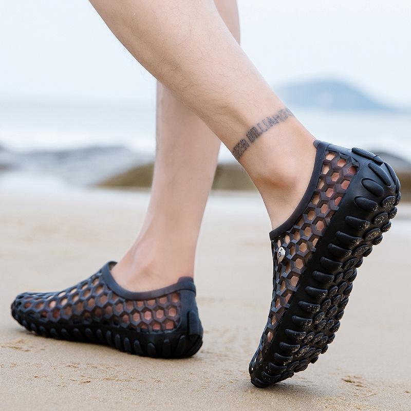 Пара сандалий новая сетчатая река прослеживаемость летняя одежда нескользящие рыбацкие туфли мужские для ходьбы по воде пляжные туфли